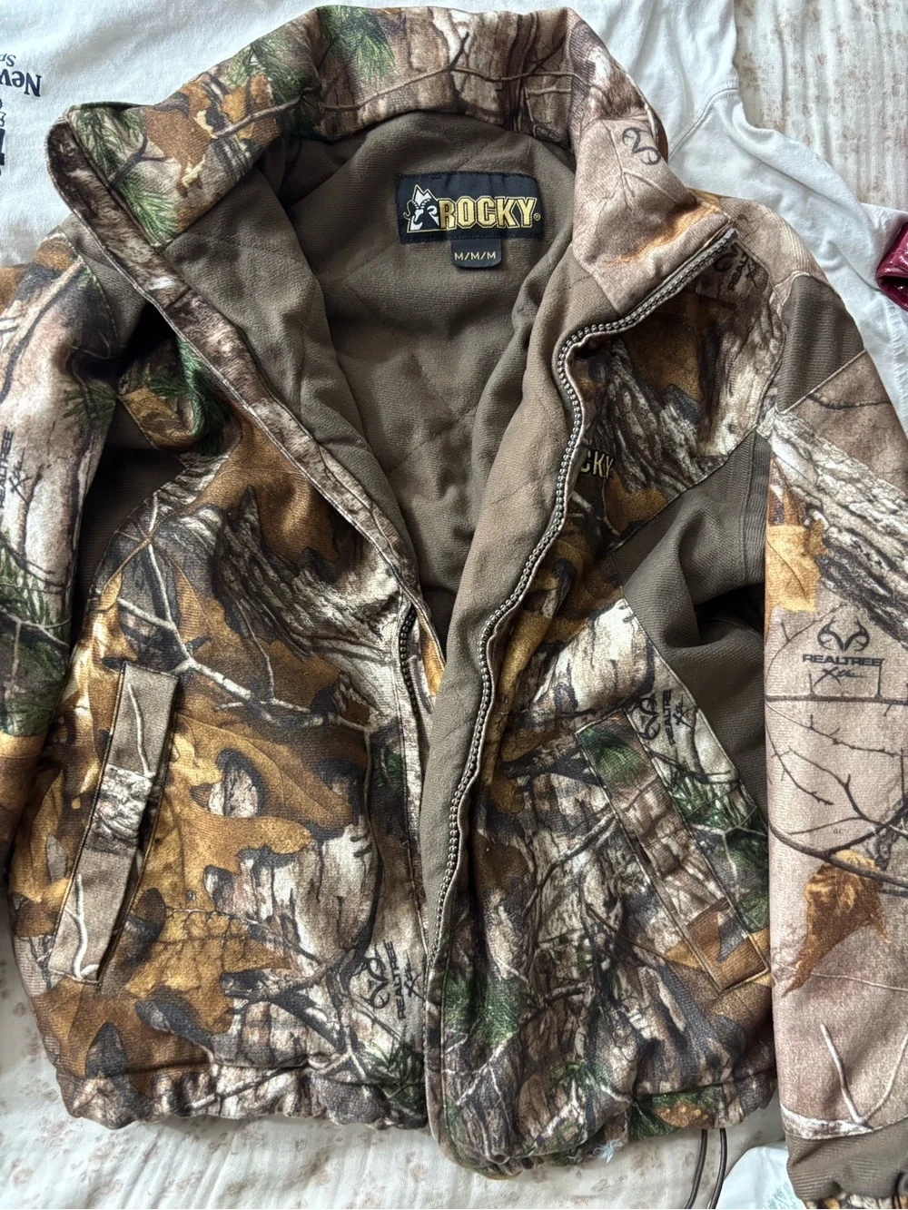 Rocky Camo Hooded Jacket - Brown, Green, Black